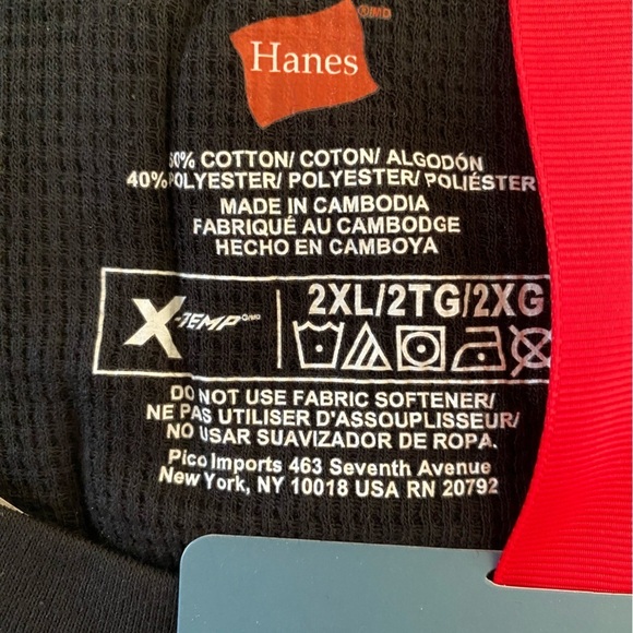 Hanes Men's 2 Piece Sleep Lounge Set NWT Size 2XL - Picture 3 of 4